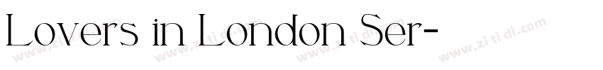 Lovers in London Ser字体转换 Lovers in London Ser字体转换